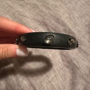 Alexis Bittar black lucite bangle
